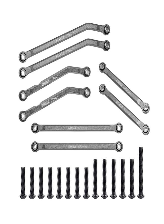 GTHELE High Clearance 4 Links Set Aluminum Linkage for Traxxas 1/18 TRX4M Upgrade Parts RC Crawler Car (Titanium) - Image 5